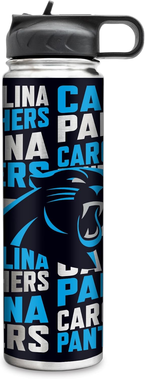 Rico Industries NFL Football Stainless Steel Tumbler with Lid - Great For Coffee, Tea, Water or Cocktails