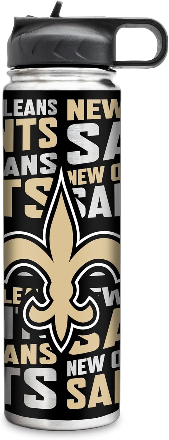 Rico Industries NFL Football Stainless Steel Tumbler with Lid - Great For Coffee, Tea, Water or Cocktails