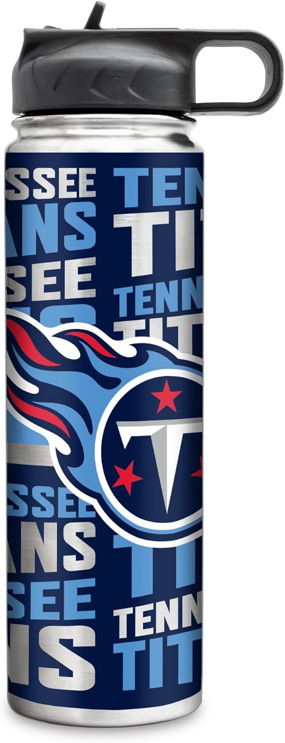 Rico Industries NFL Football Stainless Steel Tumbler with Lid - Great For Coffee, Tea, Water or Cocktails