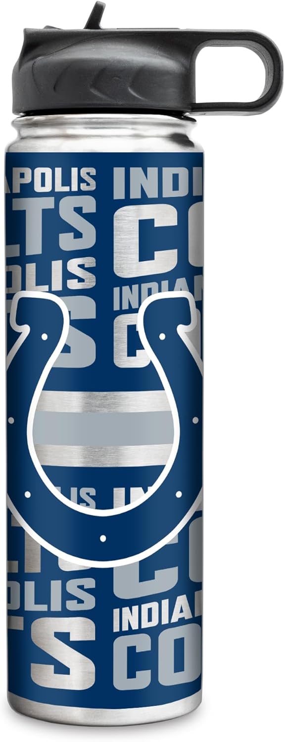 Rico Industries NFL Football Stainless Steel Tumbler with Lid - Great For Coffee, Tea, Water or Cocktails