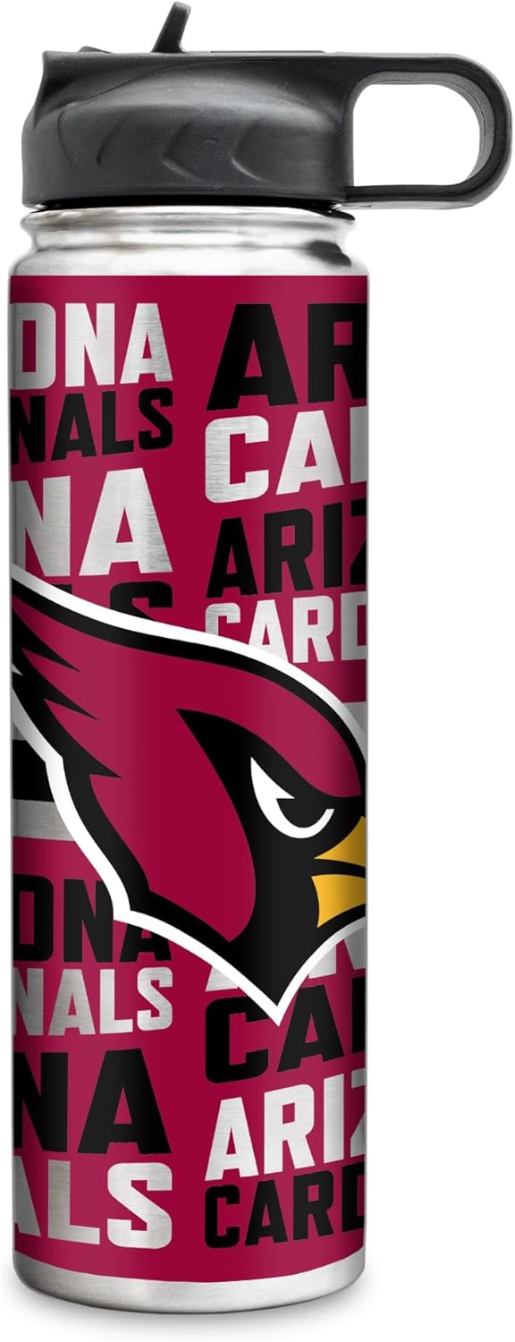 Rico Industries NFL Football Stainless Steel Tumbler with Lid - Great For Coffee, Tea, Water or Cocktails