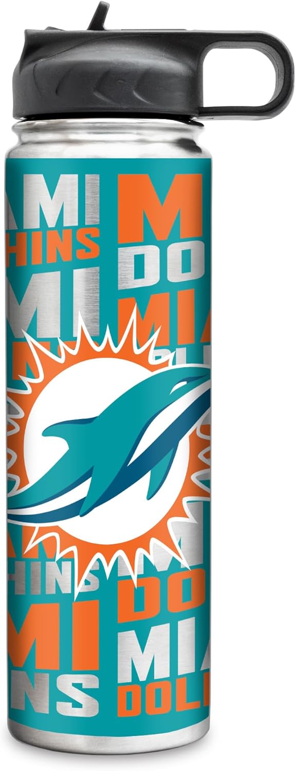 Rico Industries NFL Football Stainless Steel Tumbler with Lid - Great For Coffee, Tea, Water or Cocktails