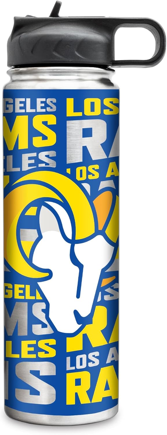 Rico Industries NFL Football Stainless Steel Tumbler with Lid - Great For Coffee, Tea, Water or Cocktails