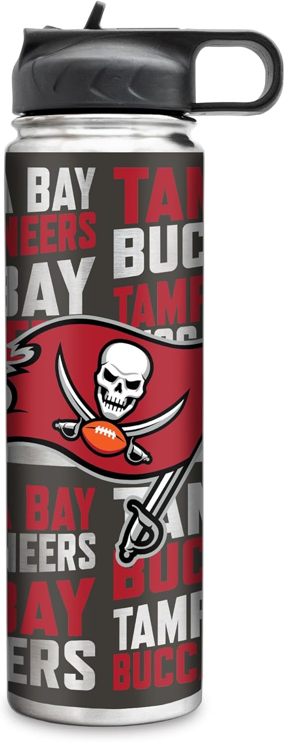 Rico Industries NFL Football Stainless Steel Tumbler with Lid - Great For Coffee, Tea, Water or Cocktails