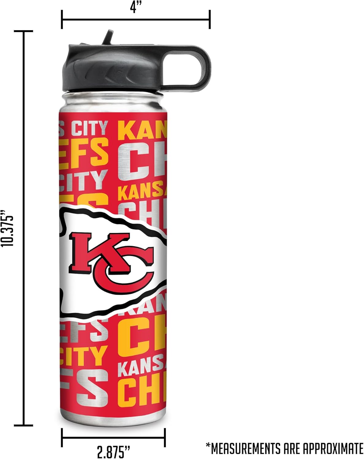 Rico Industries NFL Football Stainless Steel Tumbler with Lid - Great For Coffee, Tea, Water or Cocktails