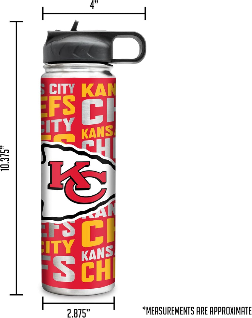 Rico Industries NFL Football Stainless Steel Tumbler with Lid - Great For Coffee, Tea, Water or Cocktails