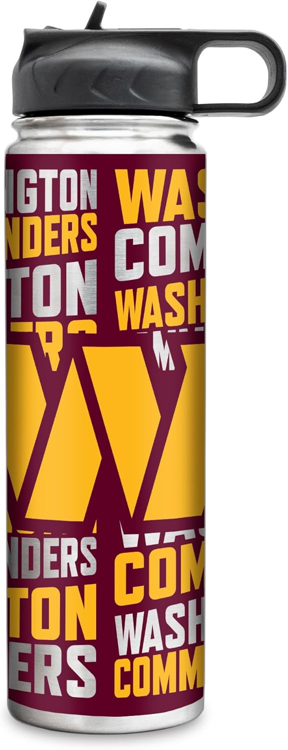 Rico Industries NFL Football Stainless Steel Tumbler with Lid - Great For Coffee, Tea, Water or Cocktails