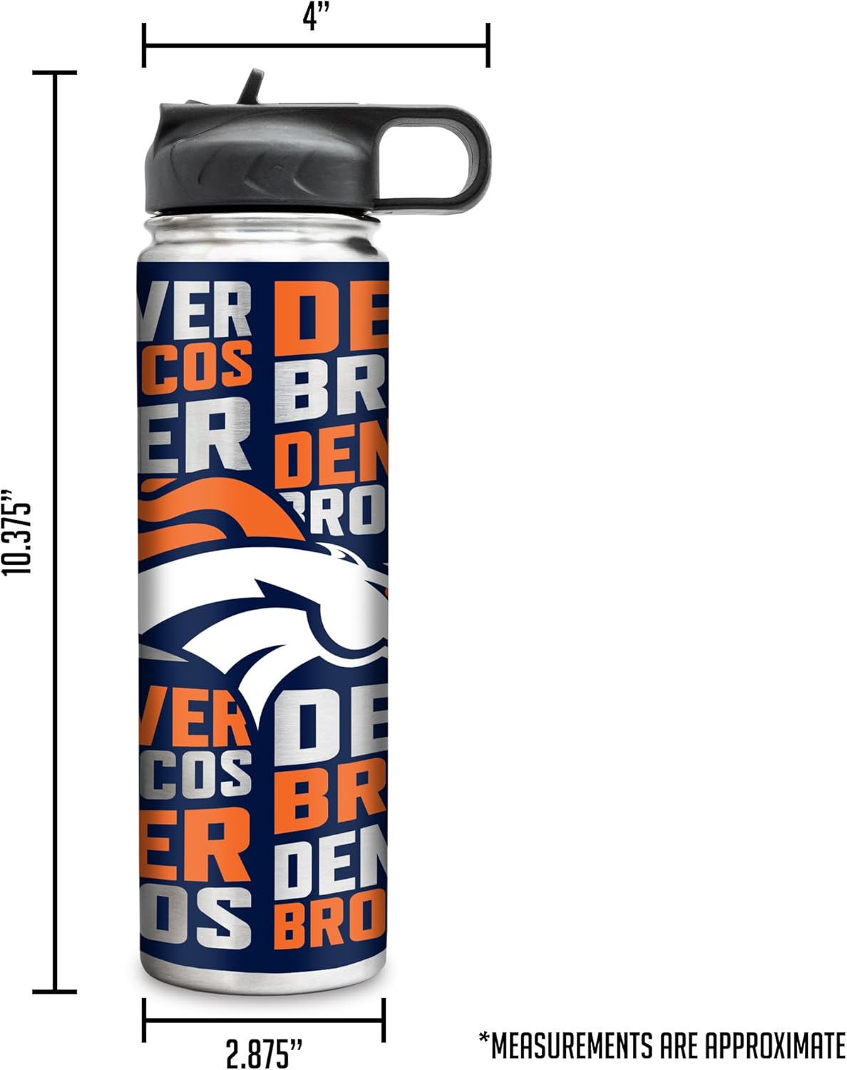 Rico Industries NFL Football Stainless Steel Tumbler with Lid - Great For Coffee, Tea, Water or Cocktails