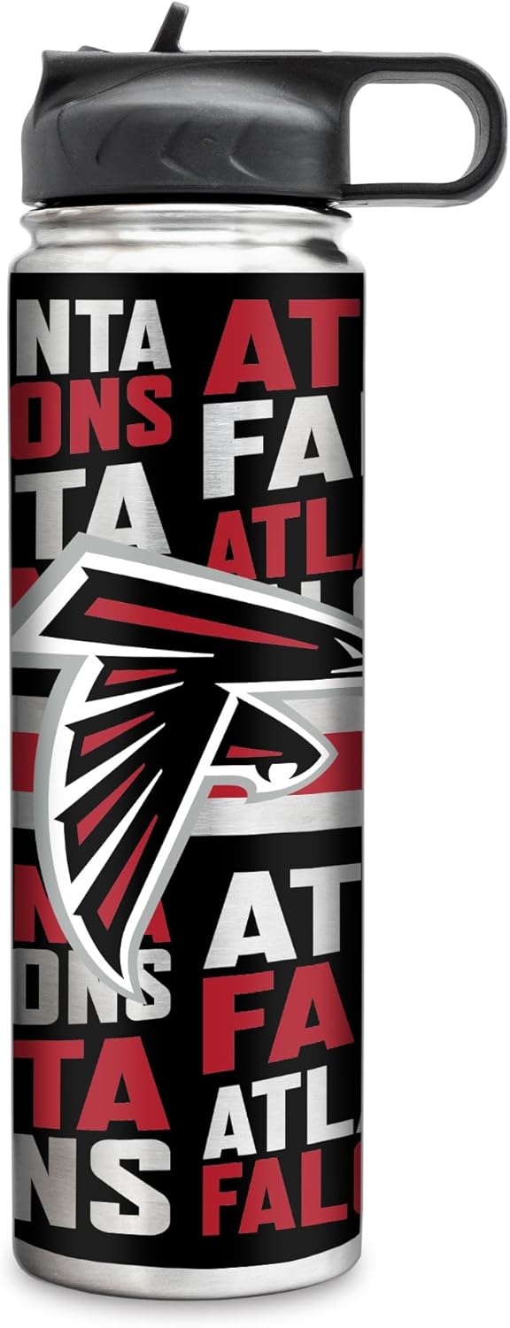 Rico Industries NFL Football Stainless Steel Tumbler with Lid - Great For Coffee, Tea, Water or Cocktails