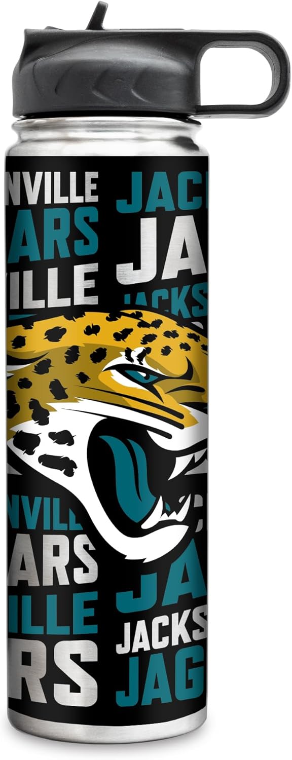 Rico Industries NFL Football Stainless Steel Tumbler with Lid - Great For Coffee, Tea, Water or Cocktails