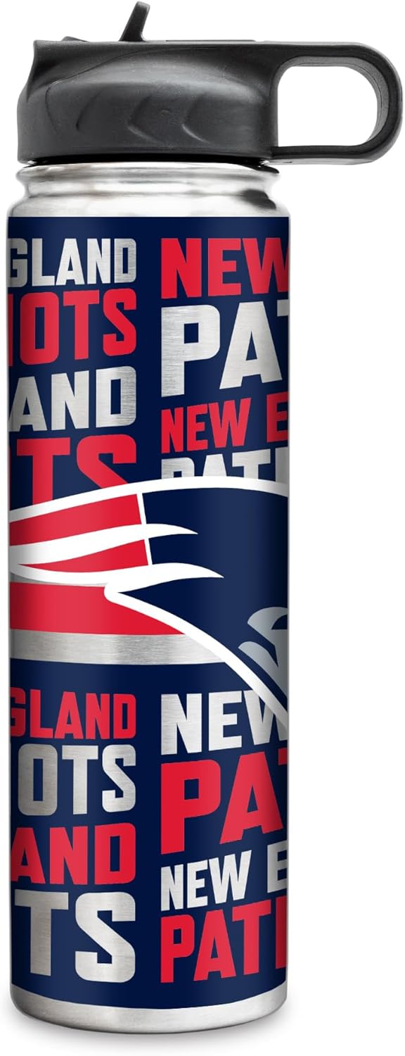 Rico Industries NFL Football Stainless Steel Tumbler with Lid - Great For Coffee, Tea, Water or Cocktails