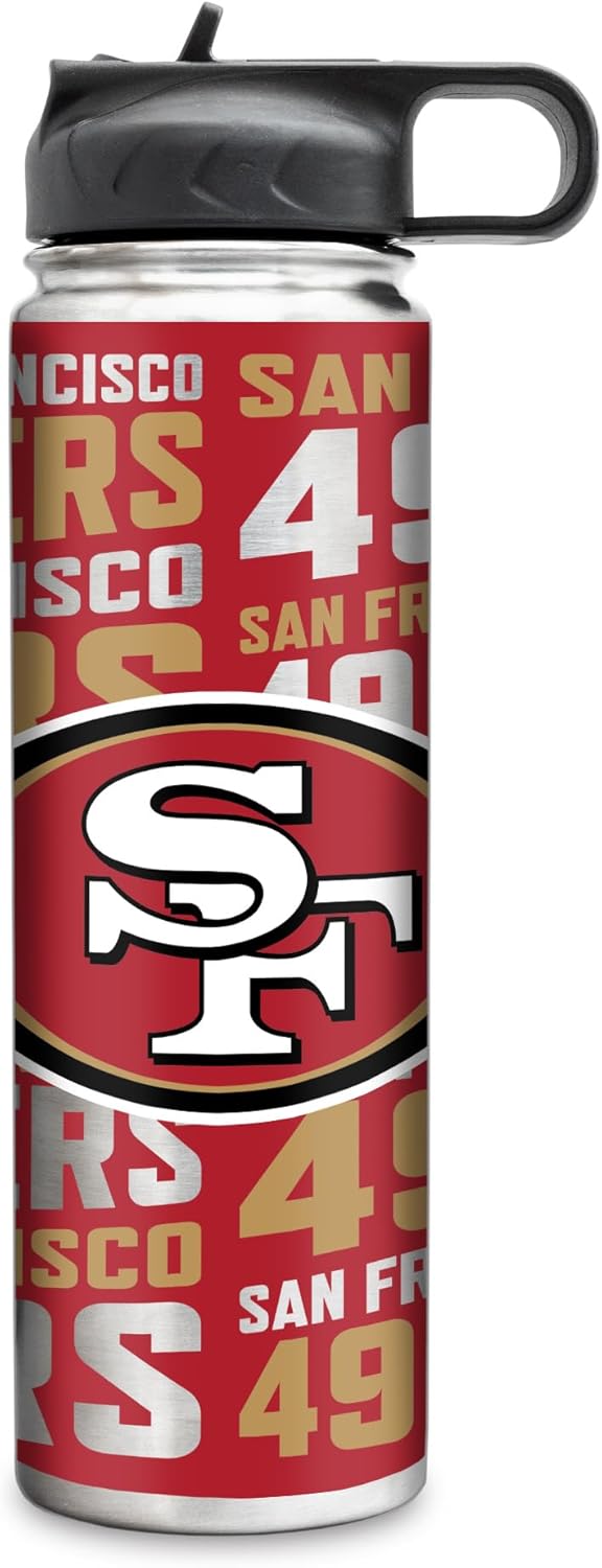 Rico Industries NFL Football Stainless Steel Tumbler with Lid - Great For Coffee, Tea, Water or Cocktails