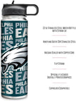 Rico Industries NFL Football Stainless Steel Tumbler with Lid - Great For Coffee, Tea, Water or Cocktails