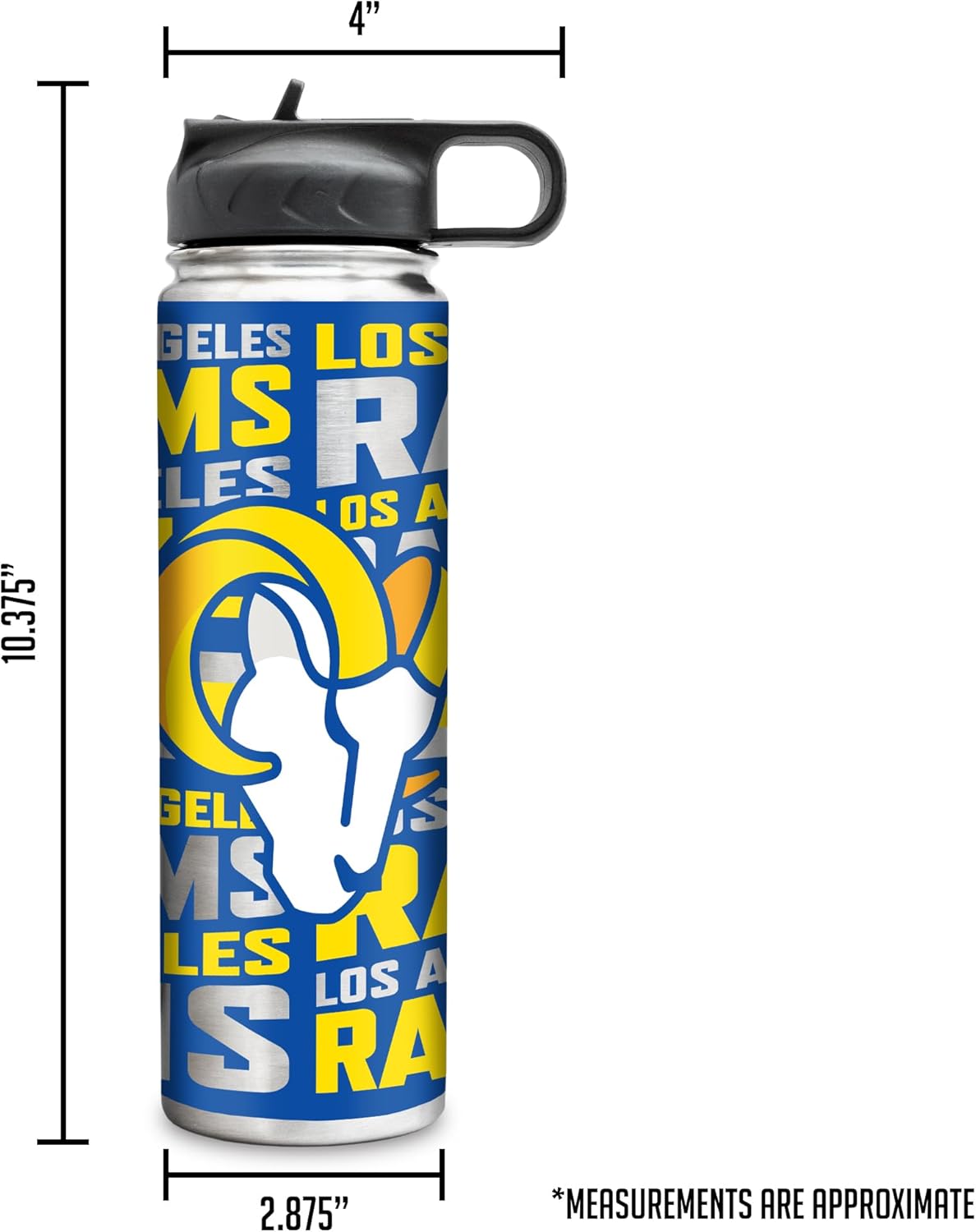 Rico Industries NFL Football Stainless Steel Tumbler with Lid - Great For Coffee, Tea, Water or Cocktails