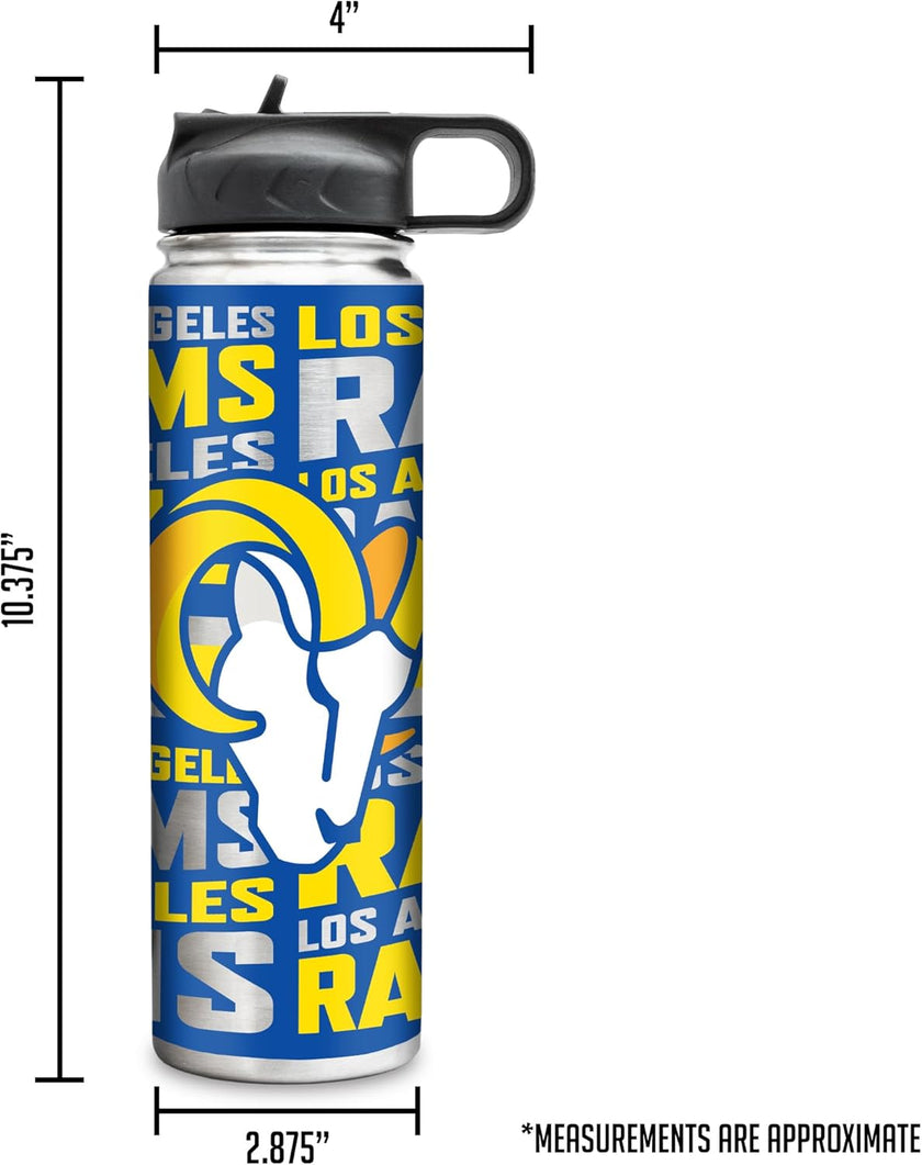 Rico Industries NFL Football Stainless Steel Tumbler with Lid - Great For Coffee, Tea, Water or Cocktails