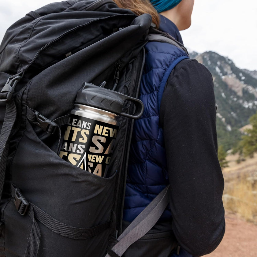 Rico Industries NFL Football Stainless Steel Tumbler with Lid - Great For Coffee, Tea, Water or Cocktails