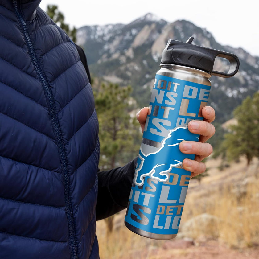 Rico Industries NFL Football Stainless Steel Tumbler with Lid - Great For Coffee, Tea, Water or Cocktails