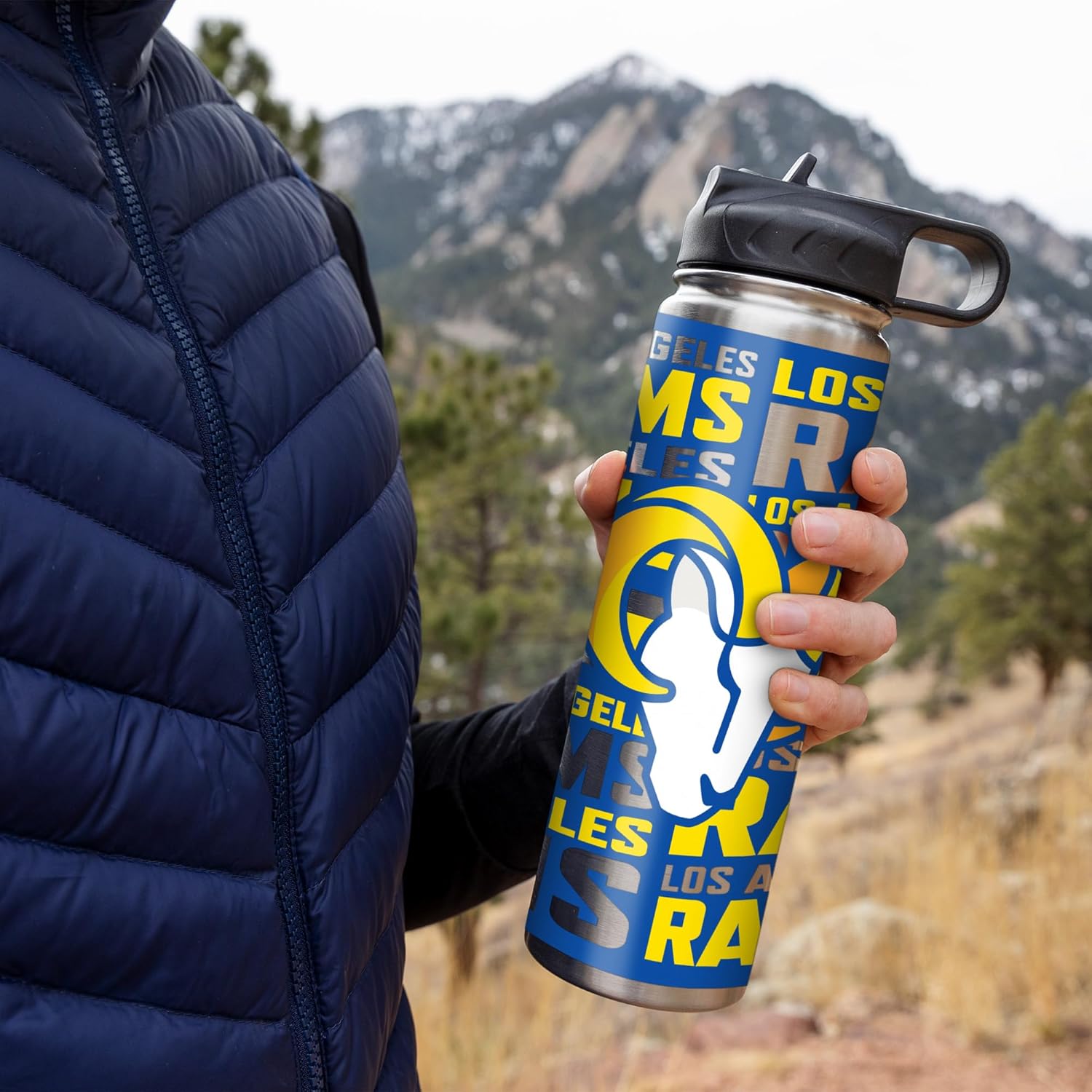 Rico Industries NFL Football Stainless Steel Tumbler with Lid - Great For Coffee, Tea, Water or Cocktails