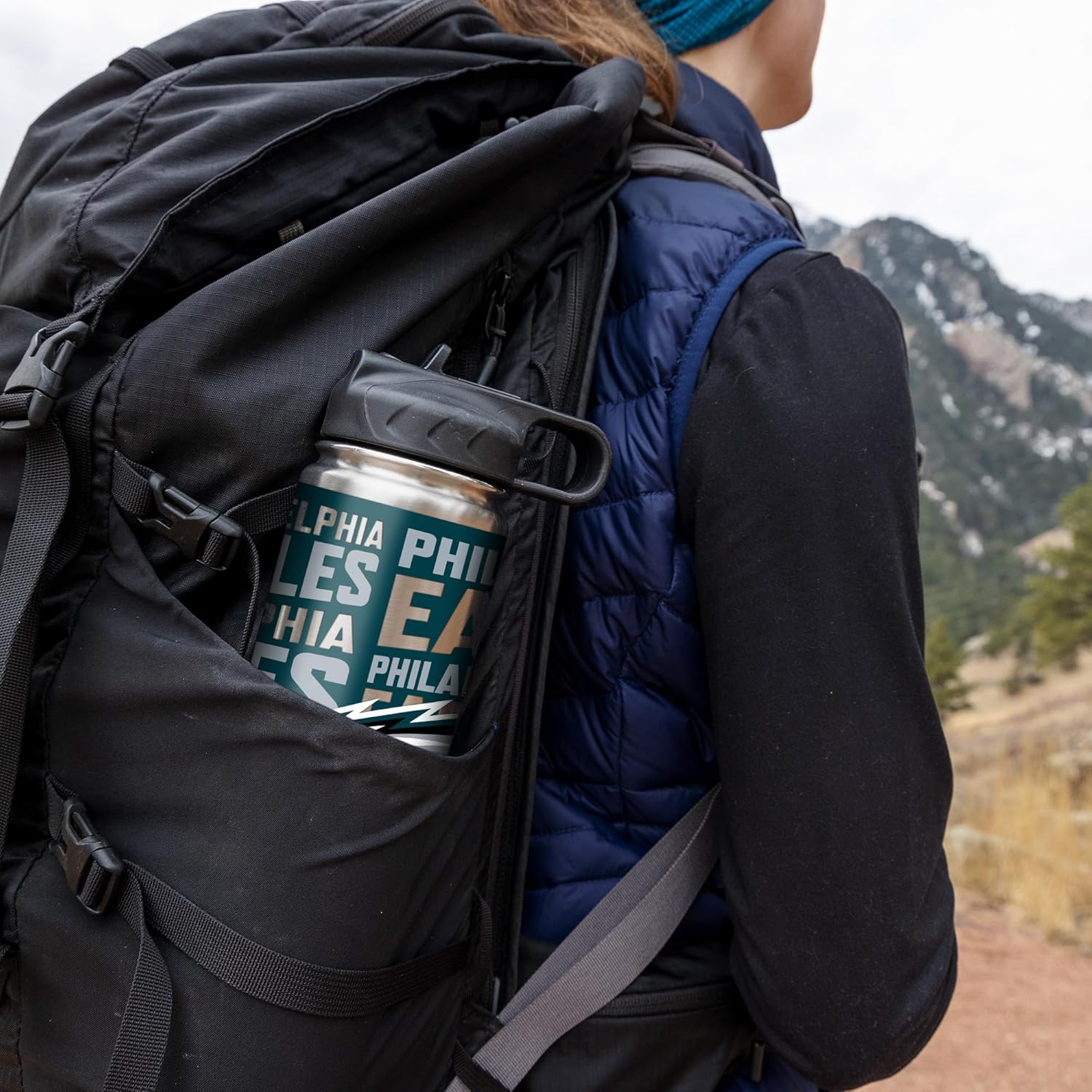 Rico Industries NFL Football Stainless Steel Tumbler with Lid - Great For Coffee, Tea, Water or Cocktails