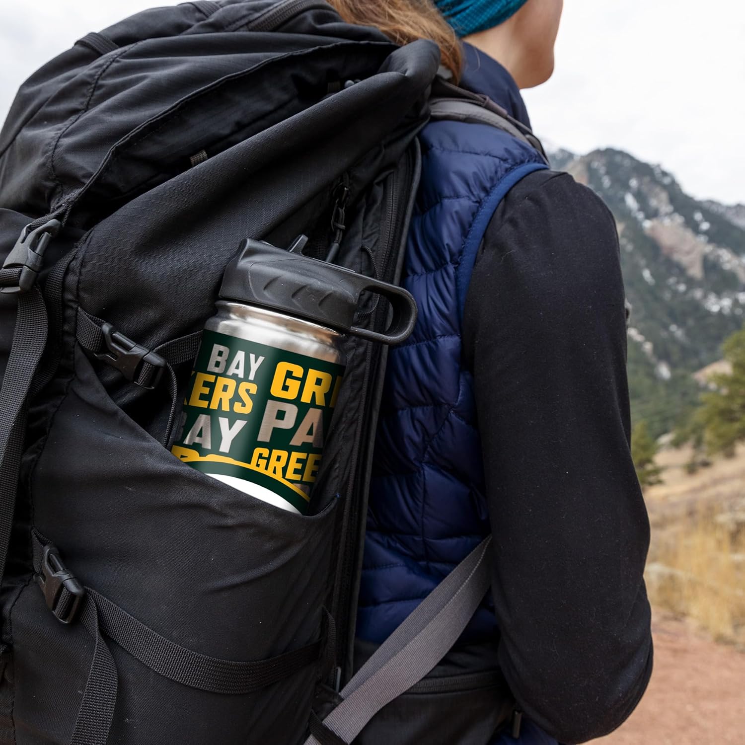 Rico Industries NFL Football Stainless Steel Tumbler with Lid - Great For Coffee, Tea, Water or Cocktails