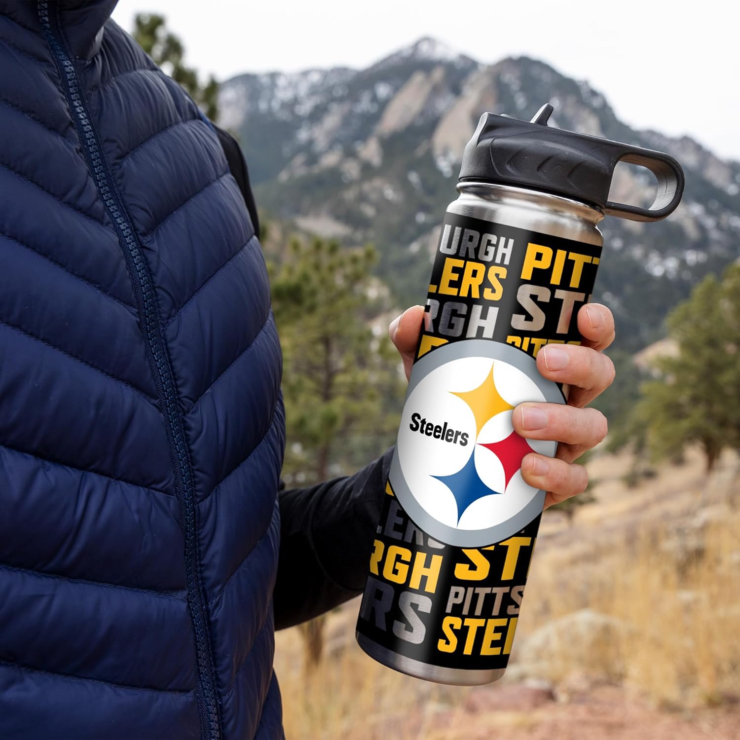 Rico Industries NFL Football Stainless Steel Tumbler with Lid - Great For Coffee, Tea, Water or Cocktails