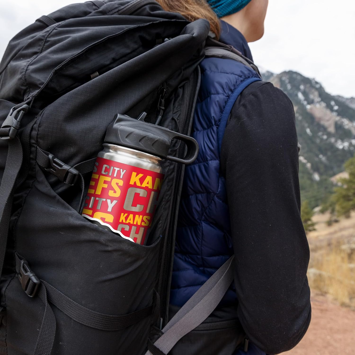 Rico Industries NFL Football Stainless Steel Tumbler with Lid - Great For Coffee, Tea, Water or Cocktails