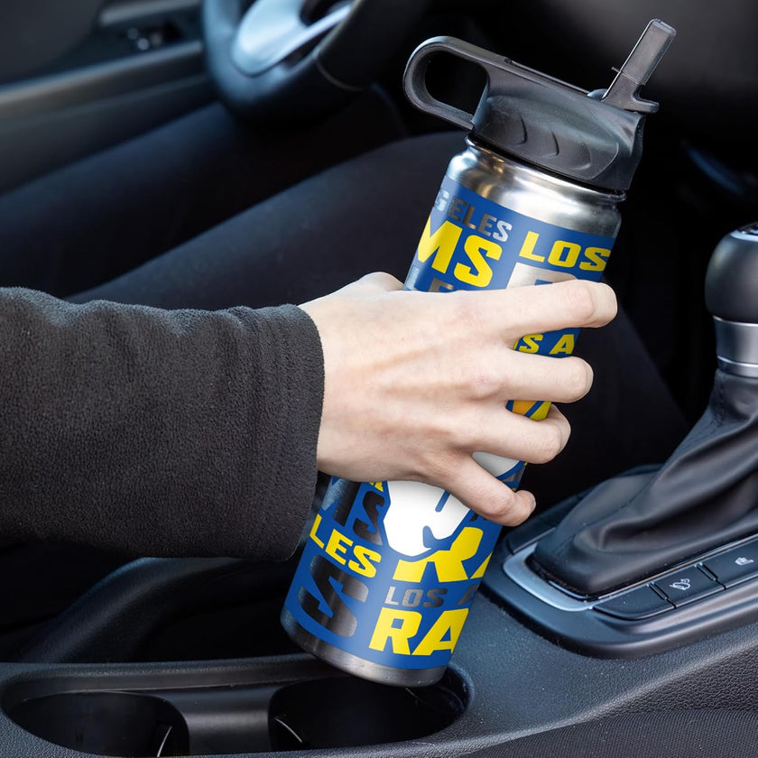 Rico Industries NFL Football Stainless Steel Tumbler with Lid - Great For Coffee, Tea, Water or Cocktails