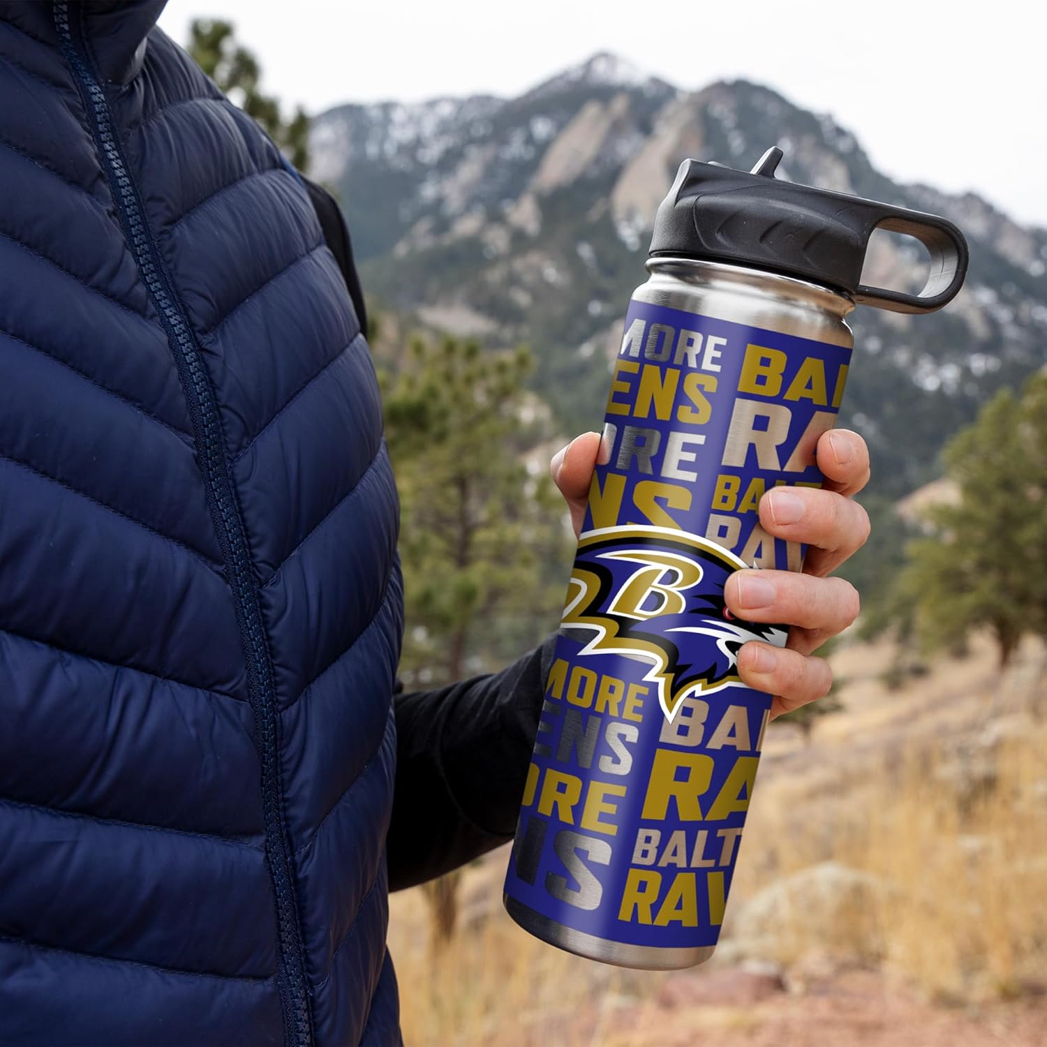 Rico Industries NFL Football Stainless Steel Tumbler with Lid - Great For Coffee, Tea, Water or Cocktails