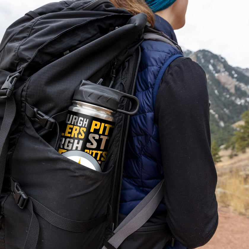 Rico Industries NFL Football Stainless Steel Tumbler with Lid - Great For Coffee, Tea, Water or Cocktails