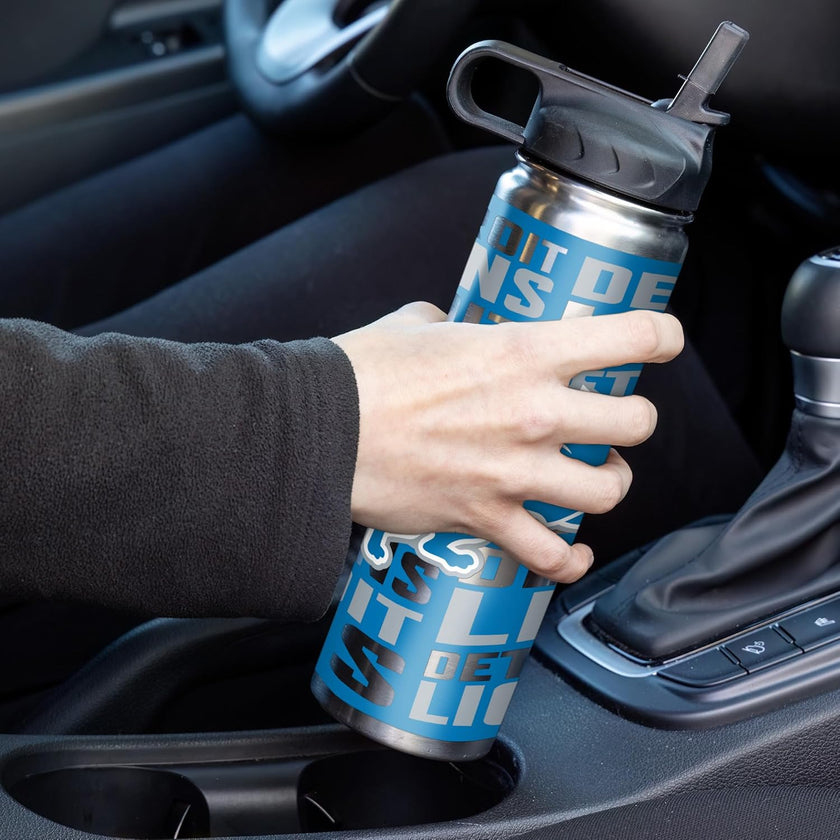 Rico Industries NFL Football Stainless Steel Tumbler with Lid - Great For Coffee, Tea, Water or Cocktails