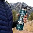 Rico Industries NFL Football Stainless Steel Tumbler with Lid - Great For Coffee, Tea, Water or Cocktails