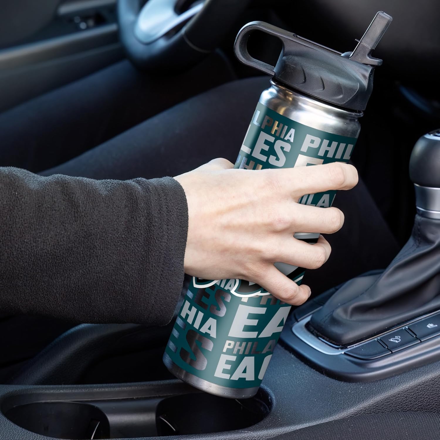 Rico Industries NFL Football Stainless Steel Tumbler with Lid - Great For Coffee, Tea, Water or Cocktails