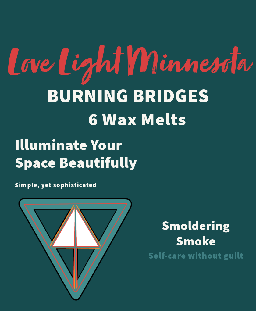 Burning Bridges wax melts Font logo