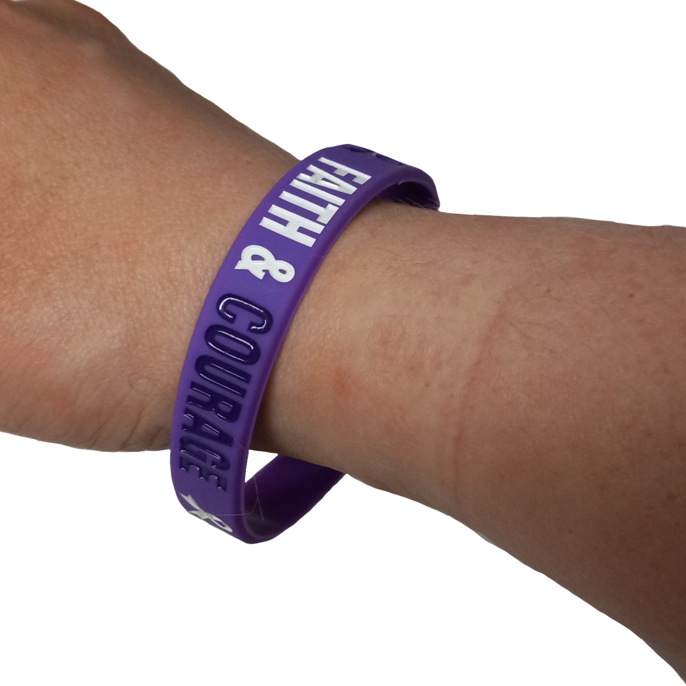 Image of Awareness wristbands being worn